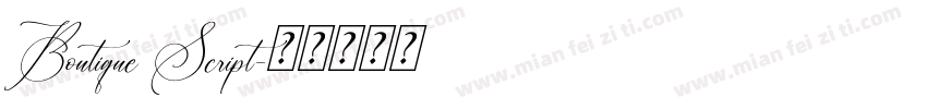 Boutique Script字体转换